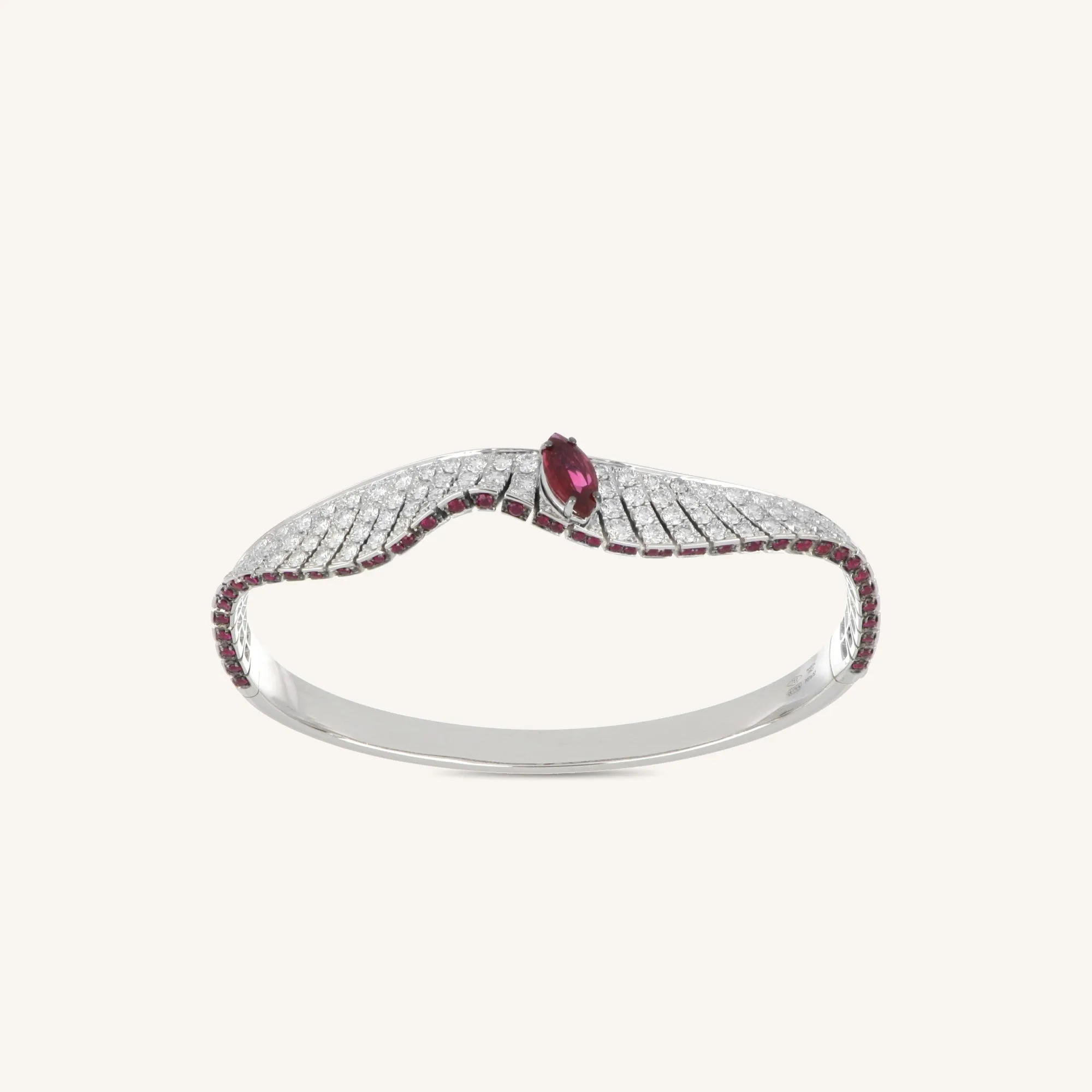 Abissi bangle with rubies