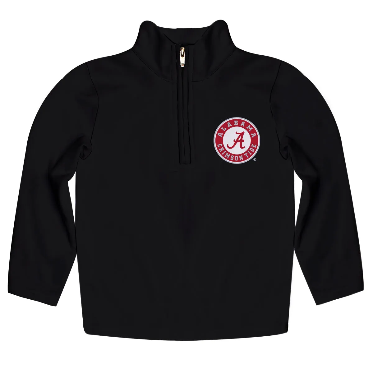 Alabama Crimson Tide Game Day Solid White Quarter Zip Pullover Sweatshirt for Toddlers and Youth