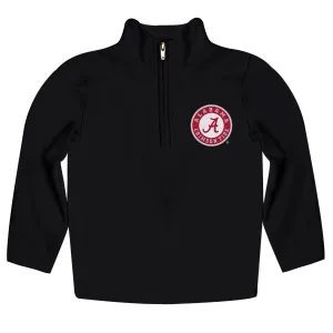 Alabama Crimson Tide Game Day Solid White Quarter Zip Pullover Sweatshirt for Toddlers and Youth
