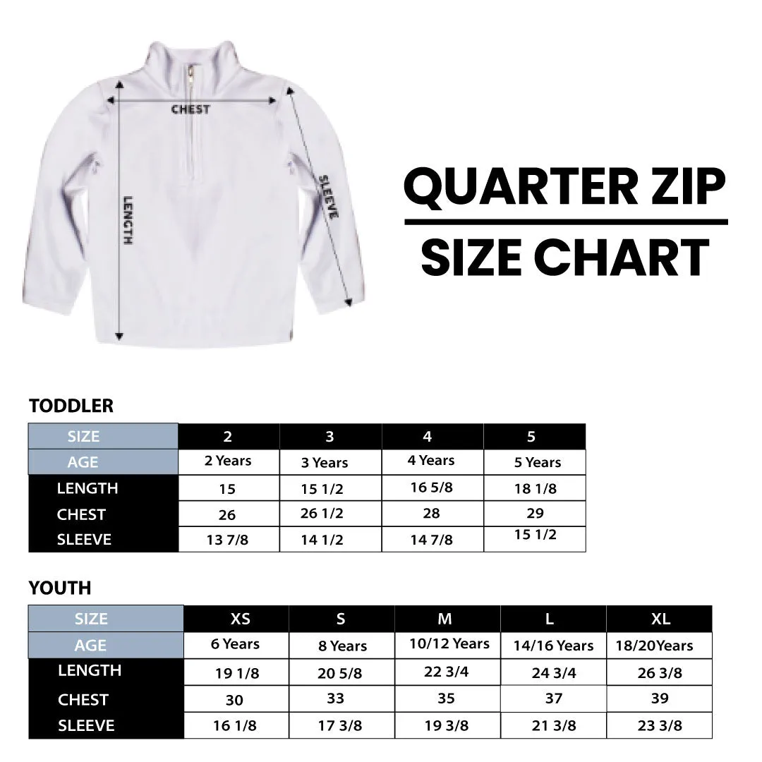 Alabama Crimson Tide Game Day Solid White Quarter Zip Pullover Sweatshirt for Toddlers and Youth