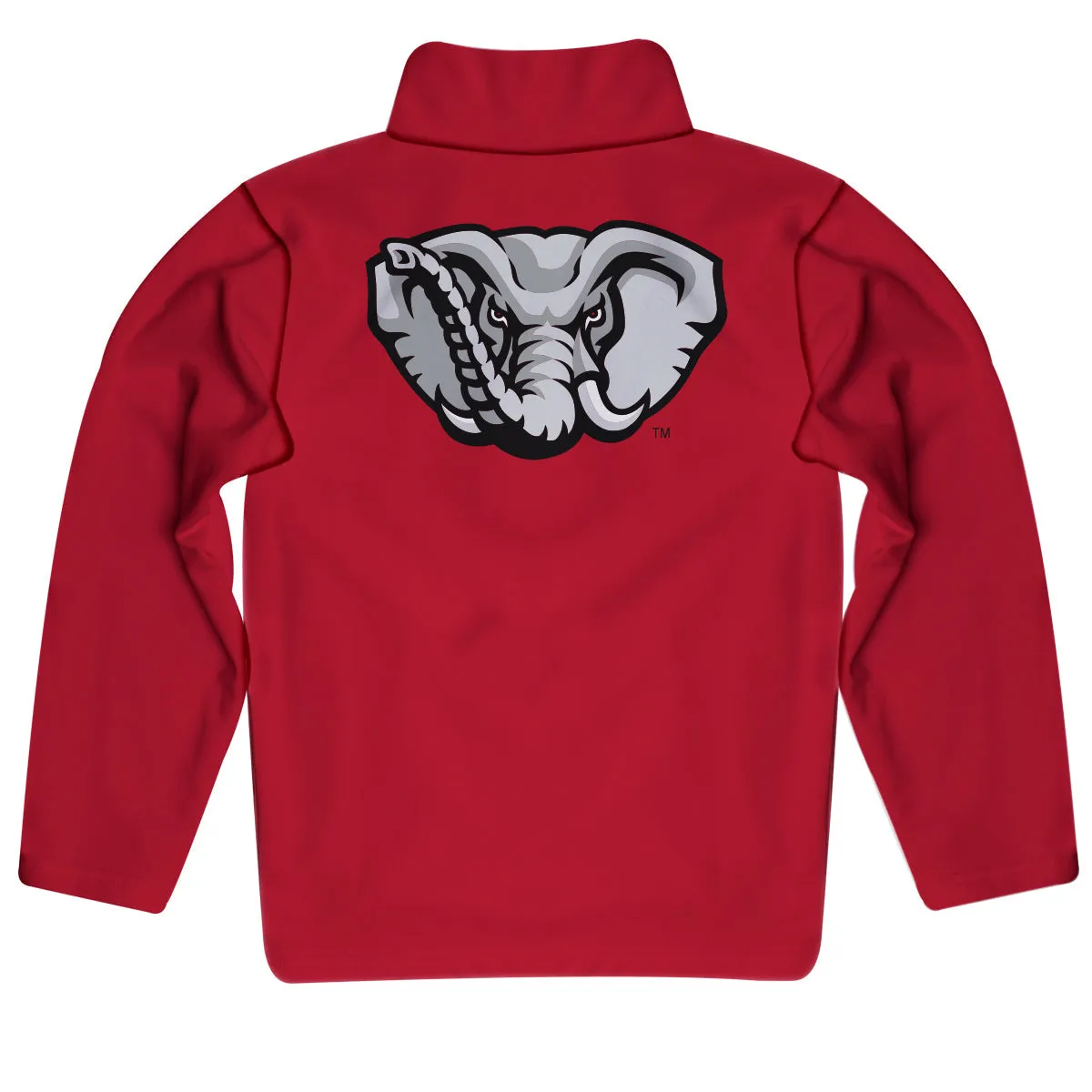 Alabama Crimson Tide Game Day Solid White Quarter Zip Pullover Sweatshirt for Toddlers and Youth