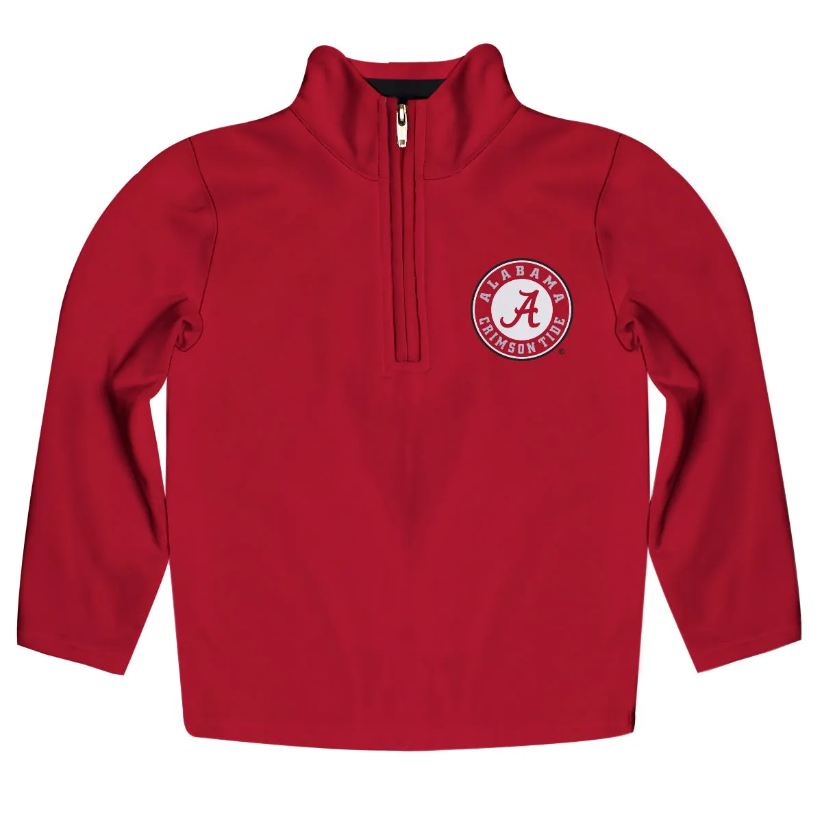 Alabama Crimson Tide Game Day Solid White Quarter Zip Pullover Sweatshirt for Toddlers and Youth