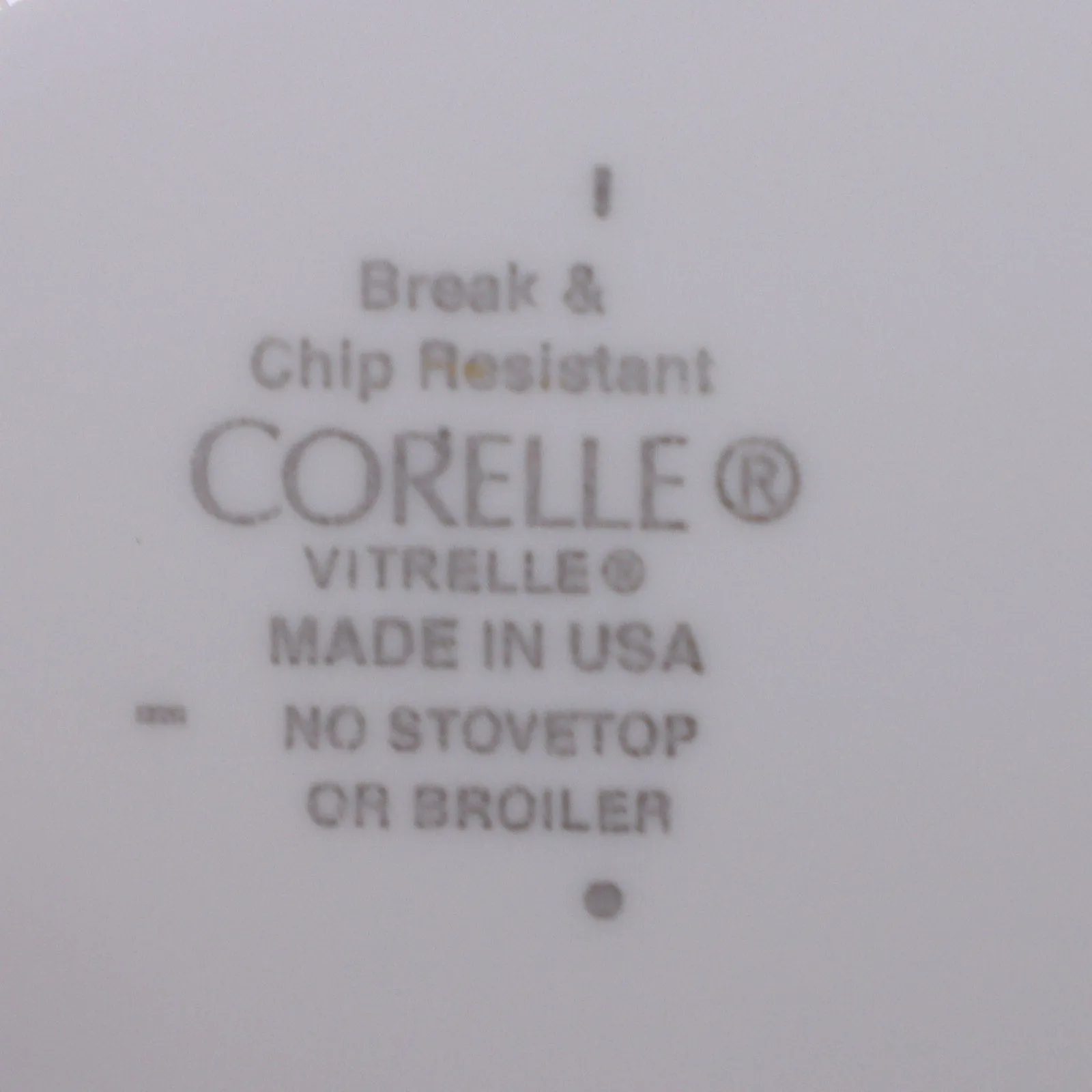 Corning Corelle Lanea White Dinner Plate 10 1/4" Glass Vitrelle USA
