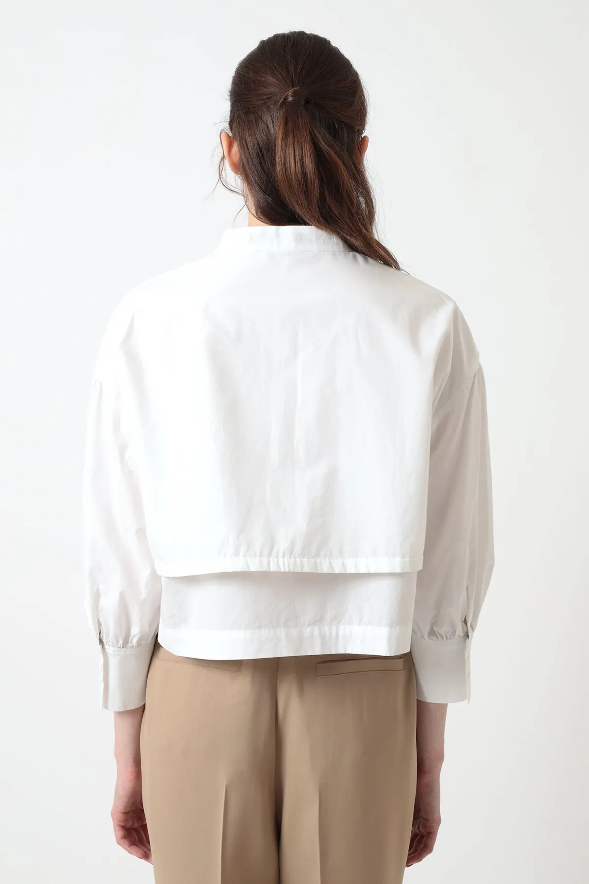 Double Layer Cropped Blouse
