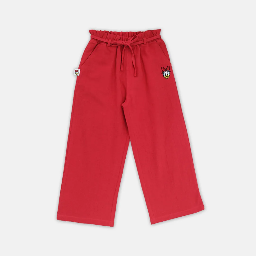 Long Culottes/ Kulot Panjang Anak perempuan Merah/ Daisy Personal Stylist