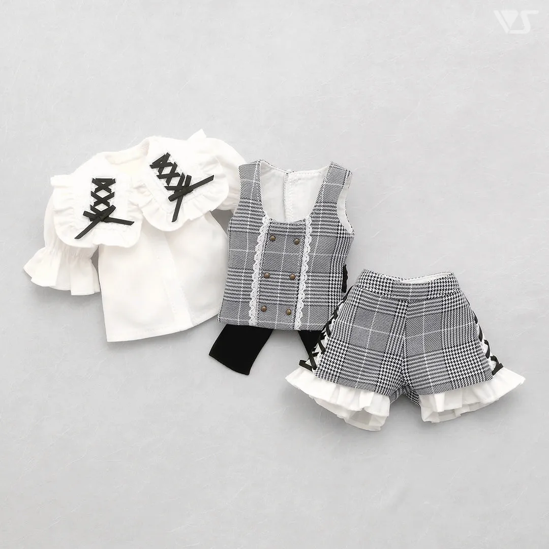 Plaid Culottes Set / Mini (Gray)
