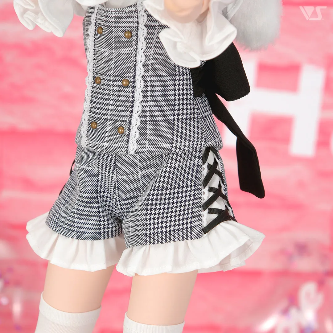 Plaid Culottes Set / Mini (Gray)
