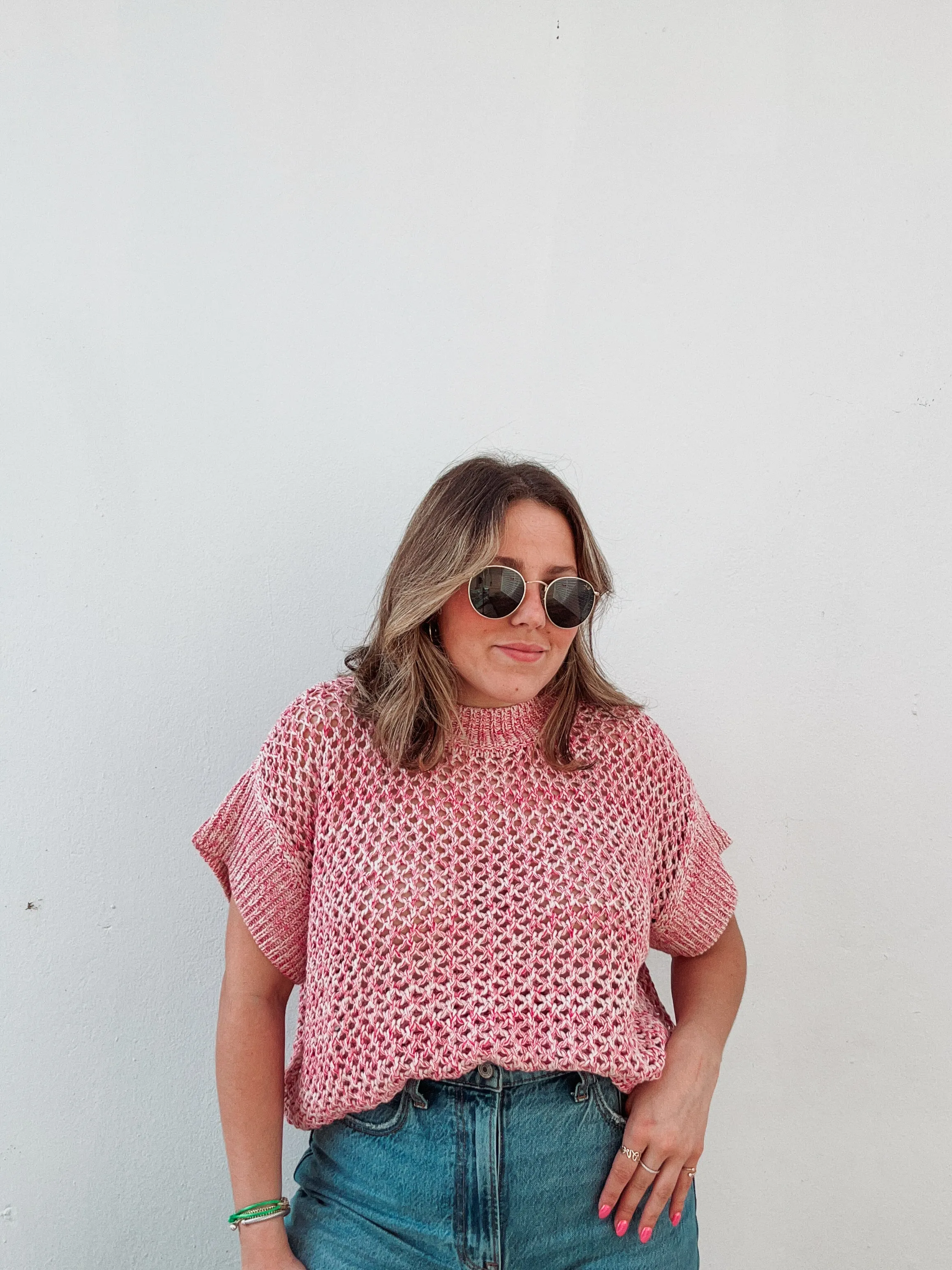 Strawberrry Knit Top