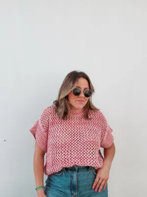 Strawberrry Knit Top