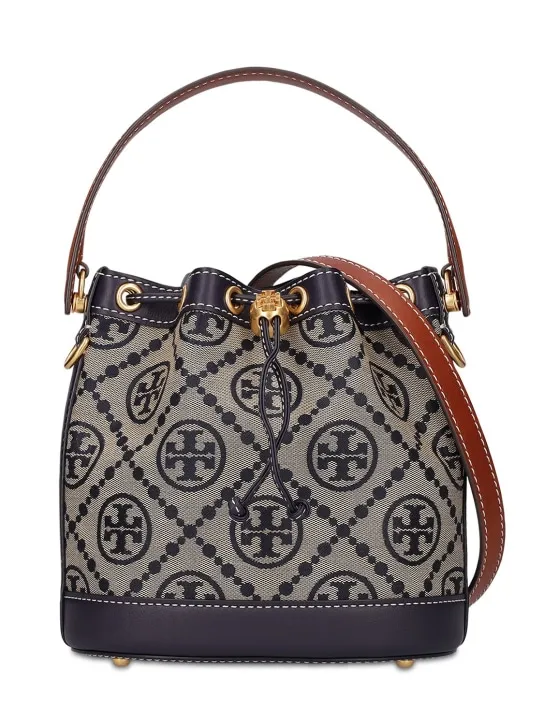 Tory Burch   T Monogram jacquard bucket bag 