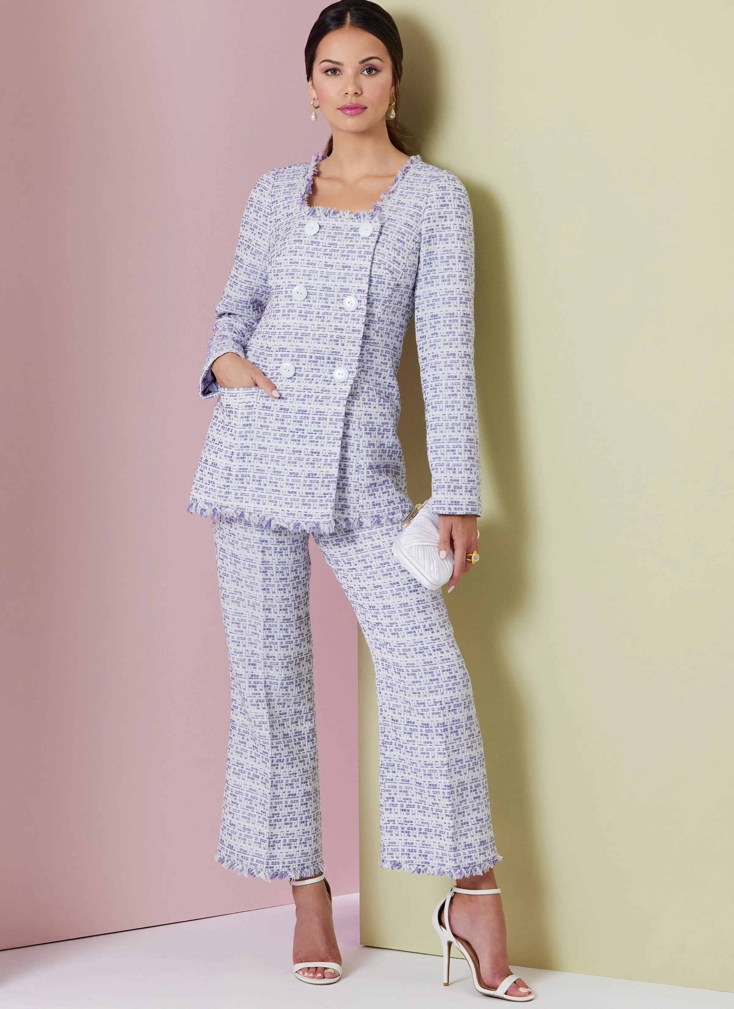 Vogue Sewing Pattern 2017 Skirt Suit / Trouser Suit Pattern