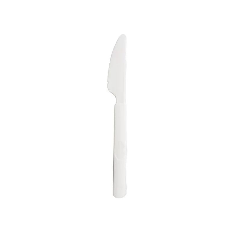 White Reusable Plastic Knife 20pk